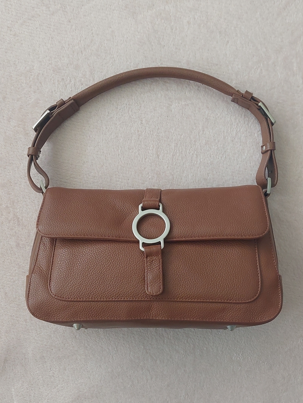 MOSSIMO Genuine Leather Hobo Shoulder Bag Purse NWOT